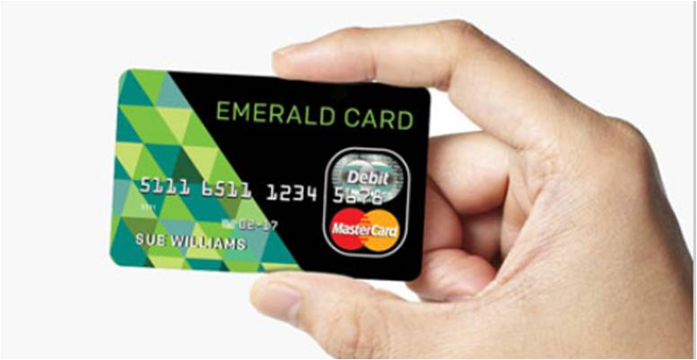 What bank can I withdraw money from my Emerald Card